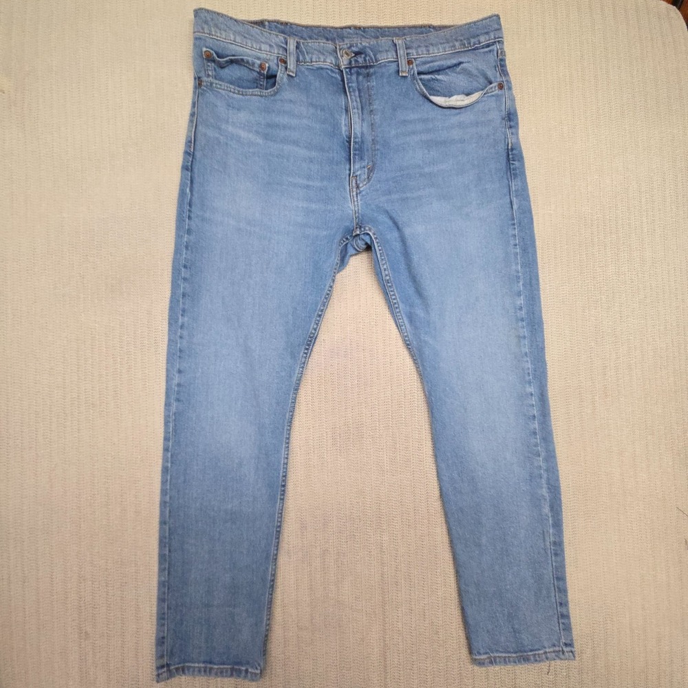 Levi's 512 Jeans Mens 38x30 Blue Denim Slim Tapered Leg Pants Levis